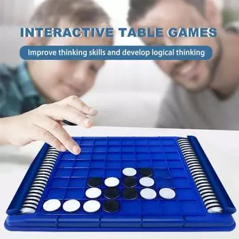 Детская настольная игра «Реверси», стратегия, тренировка логического мышления, интегративная игра для родителей и детей, семейная образовательная черно-белая шахматная игрушка для подростков, подарок для взрослых