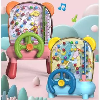 Детская настольная игра в помещении, обучающая игра «Поймай мяч», игрушка, вращающийся мяч, игры для мышления, ручная машина «Поймай мяч» A розовый