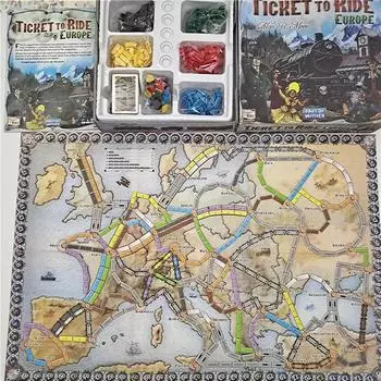 Детская настольная карточная игра «Европейская железная дорога»