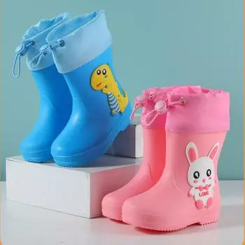 Детская непромокаемая обувь на нескользящей мягкой подошве, детские непромокаемые сапоги для маленьких мальчиков и девочек, непромокаемая обувь для воды 25