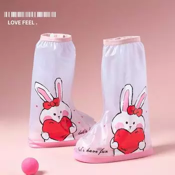 Милый мультфильм детские дождевые туфли для мальчиков и девочек на открытом воздухе для учеников начальной школы водная обувь S
