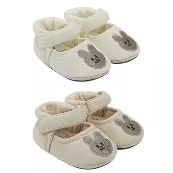 Детская нескользящая обувь на весну и лето с милым мультяшным кроликом и принтом, повседневная обувь с мягкой подошвой 12