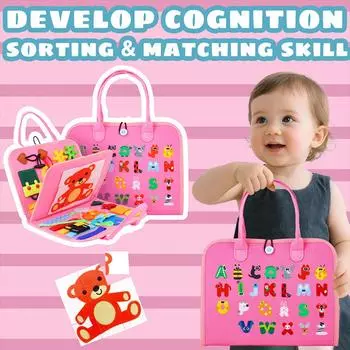 Детская обучающая доска Игрушки для раннего развития Образовательный набор-пазл Практика Бизиборд One Size