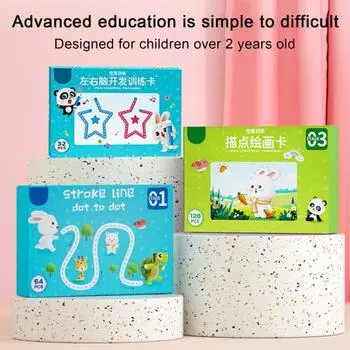 Детская обучающая книга с ластиком для ручек, многоразовая, для дошкольников, для раннего обучения письму, для отработки навыков письма, для обведения линий