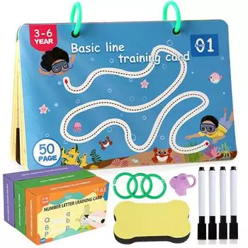Детская обучающая книга с управлением ручкой, игрушки Монтессори, педагогическое обучение рисованию ручкой, специальные обучающие игры, игрушки для малышей