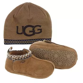 Детская обувь Baby Tasman и шапочка Chestnut см [Ugg] 9.0