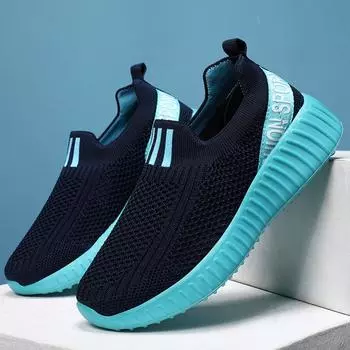 Детская обувь. Детская летная тканая дышащая обувь. Молодежная спортивная обувь для бега. 26 белый