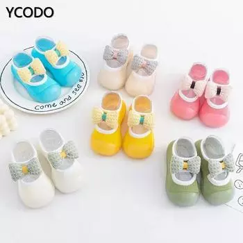 Детская обувь, детская обувь для малышей, детские носки с мягкой подошвой, противоскользящая обувь для мальчиков и девочек 27