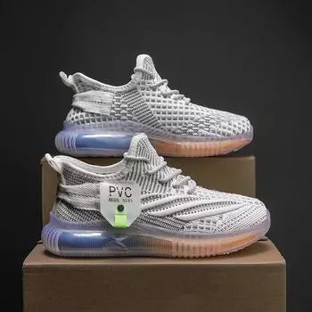 Детская обувь Детская спортивная обувь из сетки мужская и женская обувь летняя новая дышащая сетчатая лицевая часть большая детская обувь Size 31,Foot Length:19cm белый