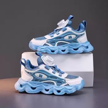 Детская обувь Детская спортивная обувь Летние новые сетчатые кроссовки для мальчиков Кроссовки для бега для мальчиков Size 29,Foot Length:18cm белый