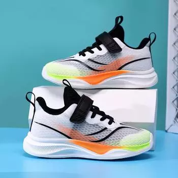 Детская обувь для бега, для девочек, мальчиков, для школы, весенние повседневные нескользящие дышащие спортивные кроссовки, баскетбольные кроссовки для мальчиков, дети 28