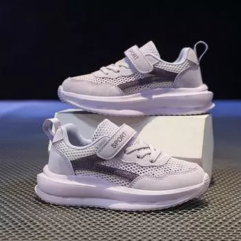 Детская обувь для девочек, детские летние повседневные кроссовки, легкие, дышащие, мягкие, для ходьбы, бега, спортивные, для мальчиков, размер 28-38 28 белый