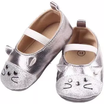 Детская обувь для девочек, первые ходунки, детские кроссовки принцессы с милой мышкой для новорожденных, обувь для маленьких девочек 11 коричневый