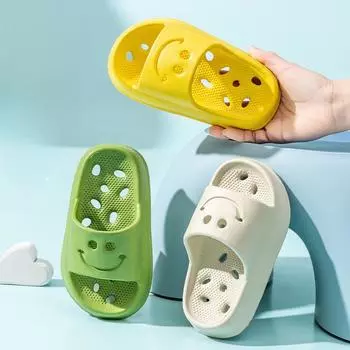 Детская обувь для купания, тапочки для ванной, летние нескользящие сандалии для мальчиков и девочек, детские пляжные тапочки 24-25