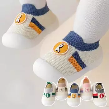 Детская обувь для малышей весна и осень мягкая подошва нескользящая детская обувь сетчатая дышащая анти-пятка детская обувь 20
