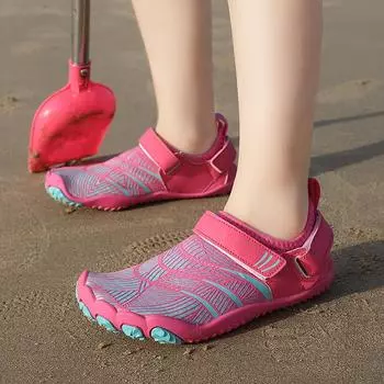 Детская обувь для плавания на воде. Дышащая пляжная обувь для отдыха на природе. Нескользящая обувь для плавания на воде с защитой от света и помех. 35