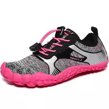 Детская обувь для плавания с пятью пальцами, обувь для плавания по течению, обувь для отдыха, отдыха, пляжа, плавания 29 чёрный