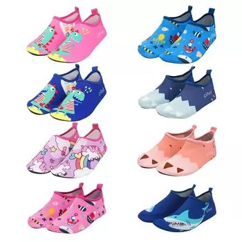 Детская обувь для воды для малышей, мальчиков и девочек, обувь для больших детей, быстросохнущая нескользящая пляжная спортивная обувь для воды 22-23