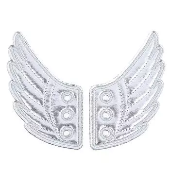 Детская обувь из фольги, кроссовки с крыльями ангела, одежда для девочек и мальчиков, декор, аксессуары «сделай сам» серебряный