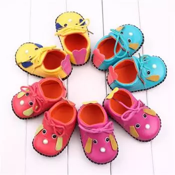 Детская обувь, кожаные детские мокасины, обувь в стиле кавайной собаки, детская обувь для первых ходунков для малышей 11 красный