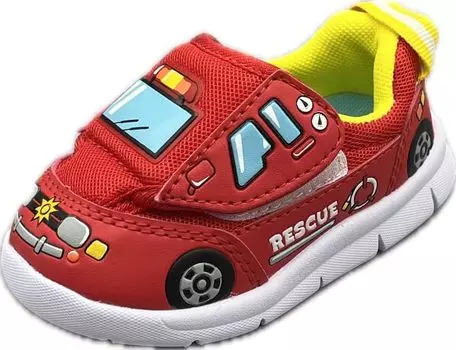 Детская обувь Кроссовки Полицейская машина Пожарная машина Легкая детская обувь см TO10725 см [Tomica] 13-15 14.0 красный