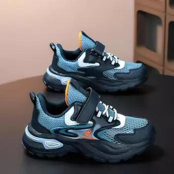 Детская обувь Кроссовки Single Mesh Hollow Повседневные кроссовки для бега Size28 ,Foot Length17.5cm джинсовый синий