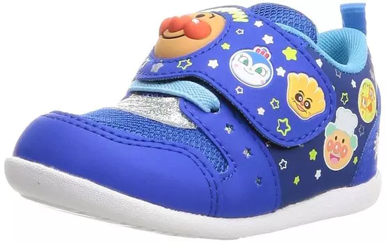Детская обувь кроссовки спортивная обувь мальчики девочки малыш APM B38 синий 2E [Anpanman] 12~14.5cm 12.5cm синий