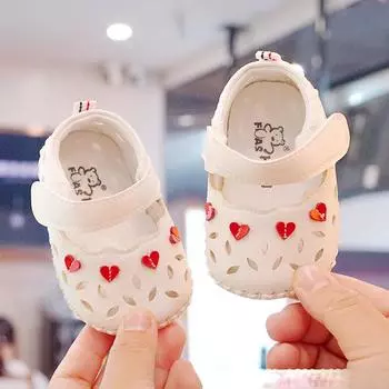 Детская обувь Love Toddler Shoes Детская мягкая подошва Нескользящая детская обувь Весна-Лето Дышащая и милая детская обувь для новорожденных 14 11cm бежевый