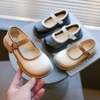 Детская обувь. Маленькая кожаная обувь для девочек. Детская повседневная обувь. 30