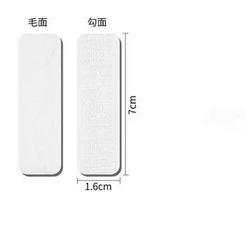 Детская обувь на липучке, сменная пряжка для детской обуви, сменная пряжка для мамы, прочная самоклеящаяся лента white 6cm_7cm [5 pairs]