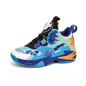 Детская обувь, новые детские баскетбольные кроссовки, нескользящие, амортизирующие, дышащие, кроссовки для студенческого спорта и бега 37