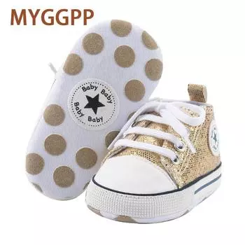 Детская обувь. Новые парусиновые туфли с блестками. Детские туфли на мягкой подошве. Детская обувь. 11cm