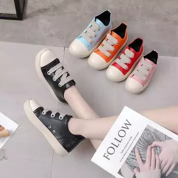 Детская обувь Обувь для девочек и мальчиков Низкие детские кроссовки Кроссовки из искусственной кожи для девочек Кроссовки для мальчиков Кроссовки для девочек Обувь для детей 27