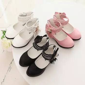 Детская обувь Обувь принцессы Нескользящая обувь Танцевальная обувь Обувь для девочек 37 белый