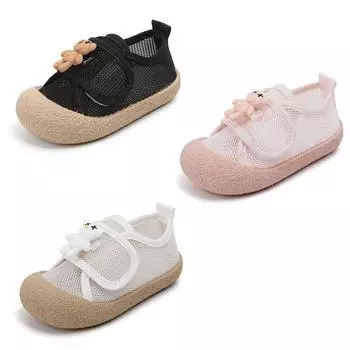 Детская обувь от 1 до 7 лет. Летняя ажурная дышащая повседневная нескользящая обувь. 25