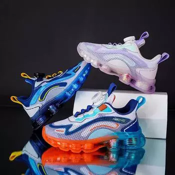 Детская обувь Повседневная обувь Обувь для родителей и детей Модная обувь Детская трендовая универсальная повседневная модная обувь с вращающимися пуговицами Баскетбольная обувь 27 оранжевый