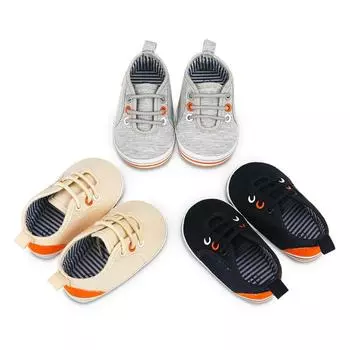 Детская обувь Повседневная ретро простой дизайн Мягкая и удобная обувь для малышей 2