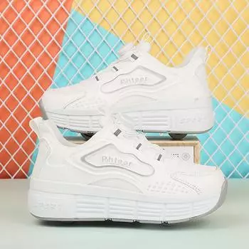 Детская обувь Runaway, роликовые коньки для школьников, обувь Runaway для девочек, двойные колеса, новые роликовые коньки для мальчиков 31