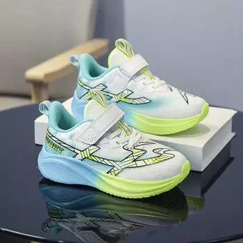 Детская обувь Сетчатая обувь Весна Лето Кроссовки для мальчиков Дышащие сетчатые кроссовки для мальчиков Size 31,Foot Length:19cm чёрный