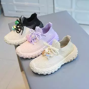 Детская обувь, теннисные кроссовки для мальчиков и девочек, аксессуары с героями мультфильмов, модная детская обувь на мягкой подошве 21 чёрный