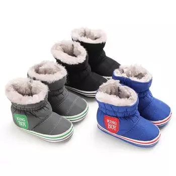 Детская обувь. Теплые зимние зимние сапоги. Теплая обувь. Детские брендовые сапоги из хлопчатобумажной ткани. S