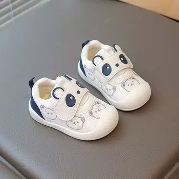 Детская обувь Весна и Осень Мальчики и Девочки 0-2 года Легкая Нескользящая Обувь для Младенцев Мягкая Подошва Детская Обувь для Малышей 15
