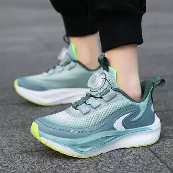 Детская обувь Весна-лето Кроссовки из сетчатой ткани с дышащими вставками Обувь для мальчиков Обувь для мальчиков Кроссовки для девочек Обувь для девочек Size 31,Foot Length:19cm чёрный