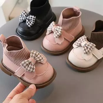 Детская обувь зимняя обувь принцессы для девочек женские сокровища маленькие ботинки 1 год 3 детей бархатные туфли для малышей 16 белый