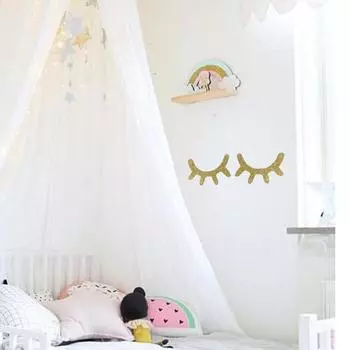 Детская одежда, 2 шт., деревянные ресницы, сделай сам, детская спальня, гостиная, наклейка на стену, украшение розовый