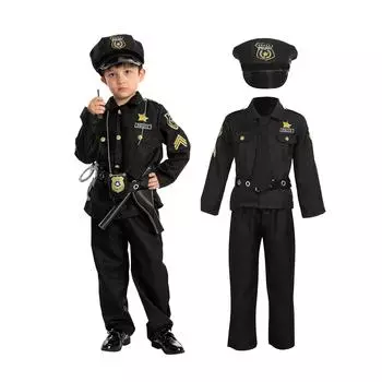 Детская одежда для выступлений, плотно облегающая одежда для косплея в стиле аниме, товары для вечеринок L чёрный