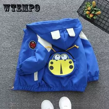 Детская одежда Куртка для мальчиков Осенняя одежда Детская одежда на молнии с капюшоном для детей среднего и маленького возраста Весна и осень Корейская версия 130 оранжевый