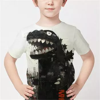 Детская одежда на день рождения Строительные блоки Monster Game Fun 3D Printed Футболка Повседневная футболка для мальчиков и девочек Летняя детская футболка 100CM