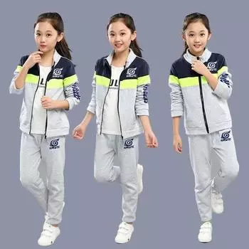 Детская одежда Осенние костюмы для мальчиков Кардиган с длинными рукавами Спортивный и досуговый детский костюм-двойка Куртка для больших детей 160 чёрный