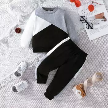 Детская одежда, От 1 до 6 лет, весенне-осенний новый комплект из двух предметов, модный спортивный костюм для отдыха, спортивный костюм для мальчиков и девочек 80cm жёлтый